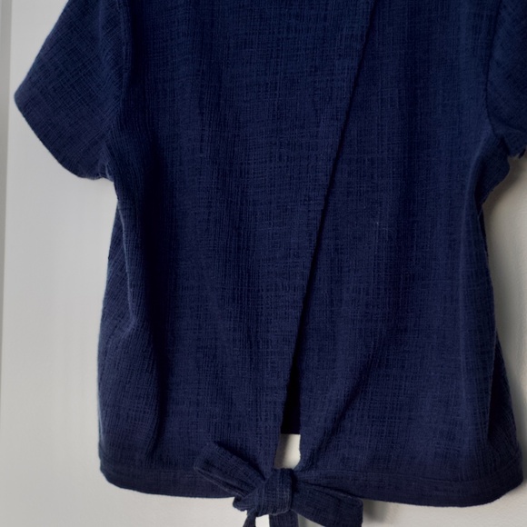 Madewell Bundle of 3 Blue, White and Black Wrapped Tops M - Picture 7 of 16